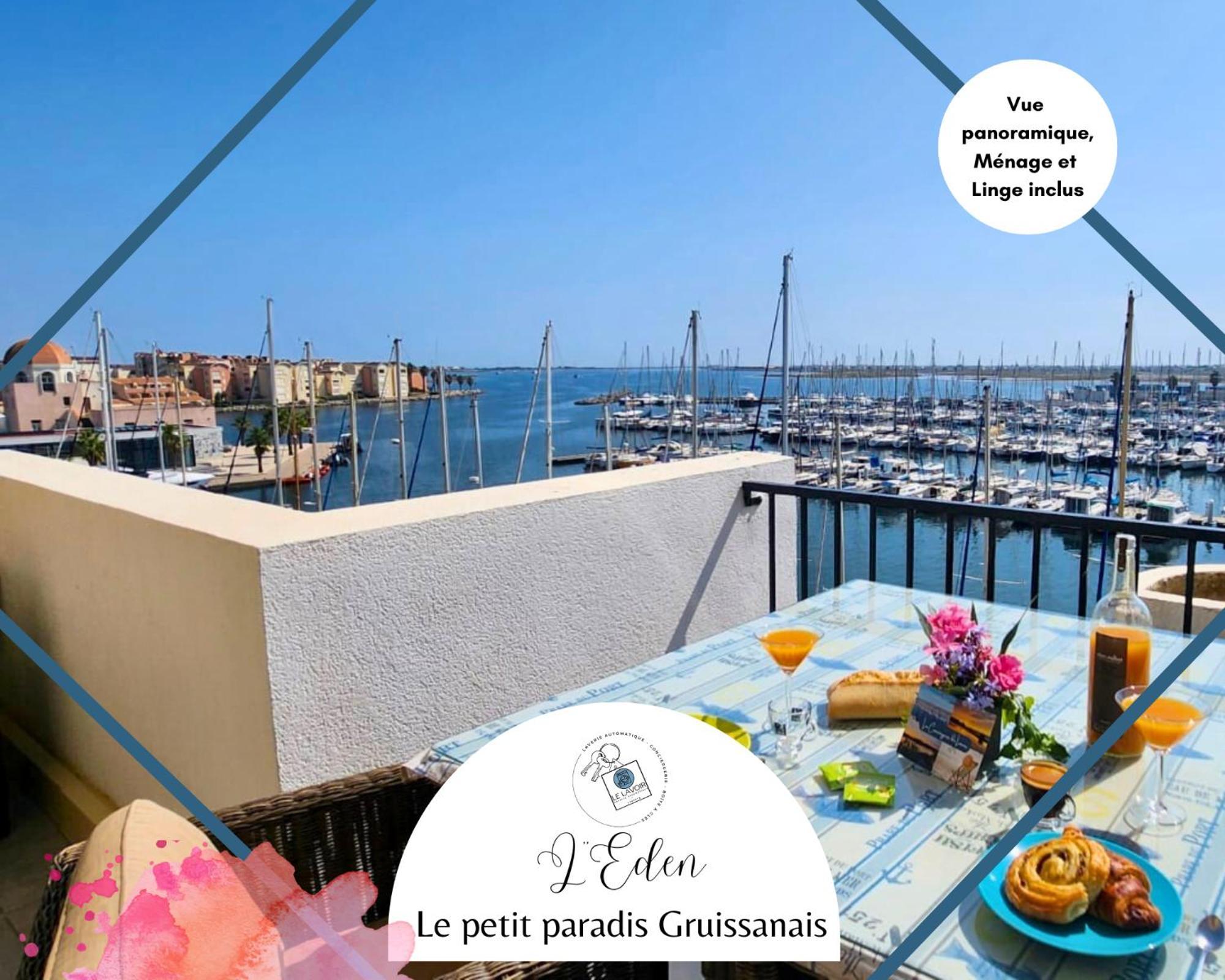 L'Eden - Vue Magnifique Sur Le Port, Les Chalets & La Mer - Gruissan Extérieur photo