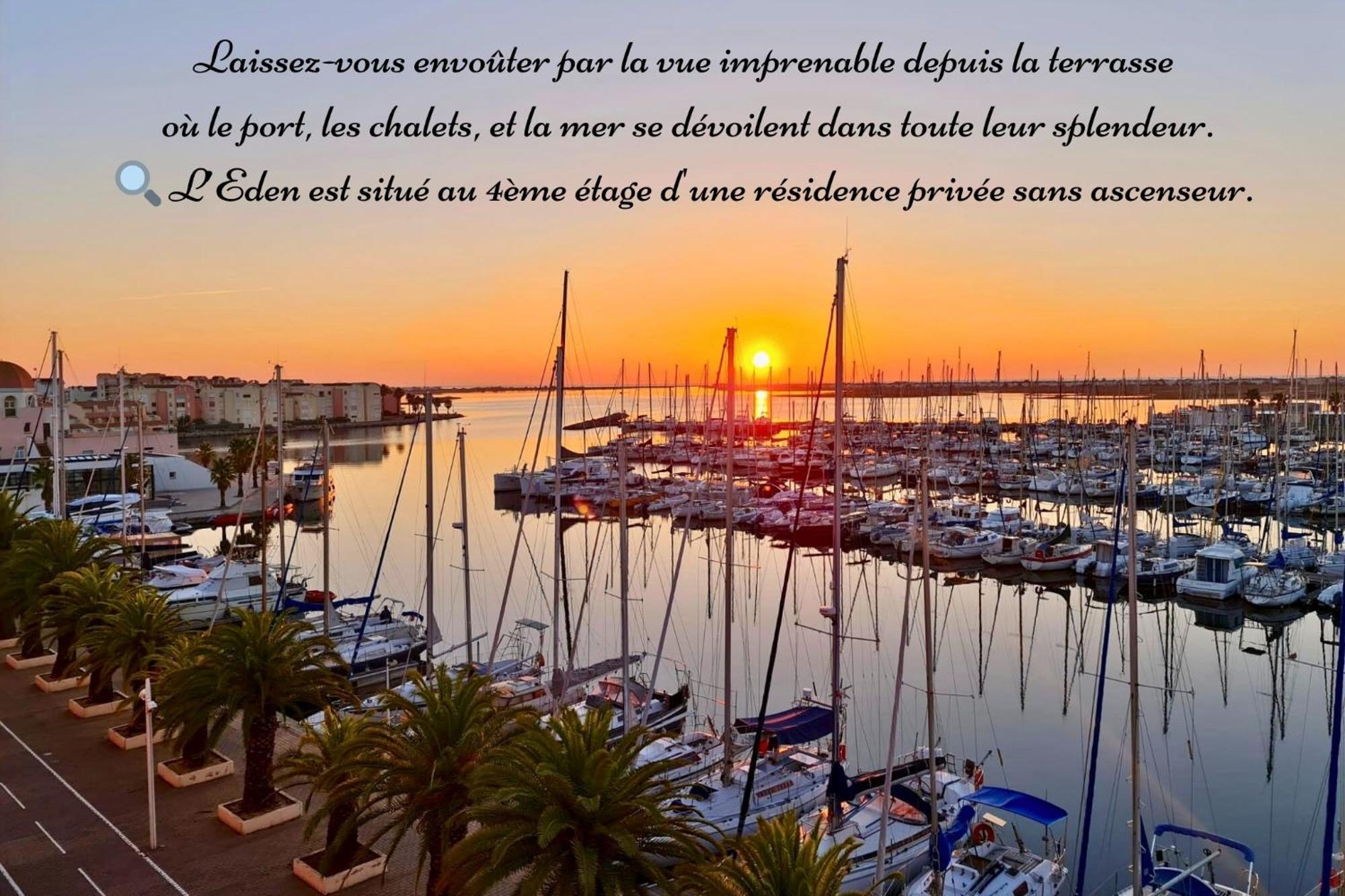 L'Eden - Vue Magnifique Sur Le Port, Les Chalets & La Mer - Gruissan Extérieur photo